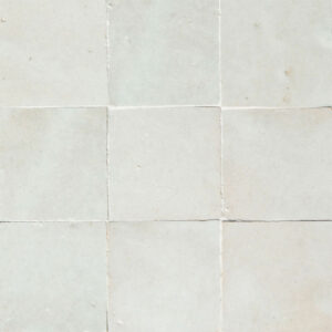 Zellige marocain blanc de Fes TC06 Ateliers Zelij