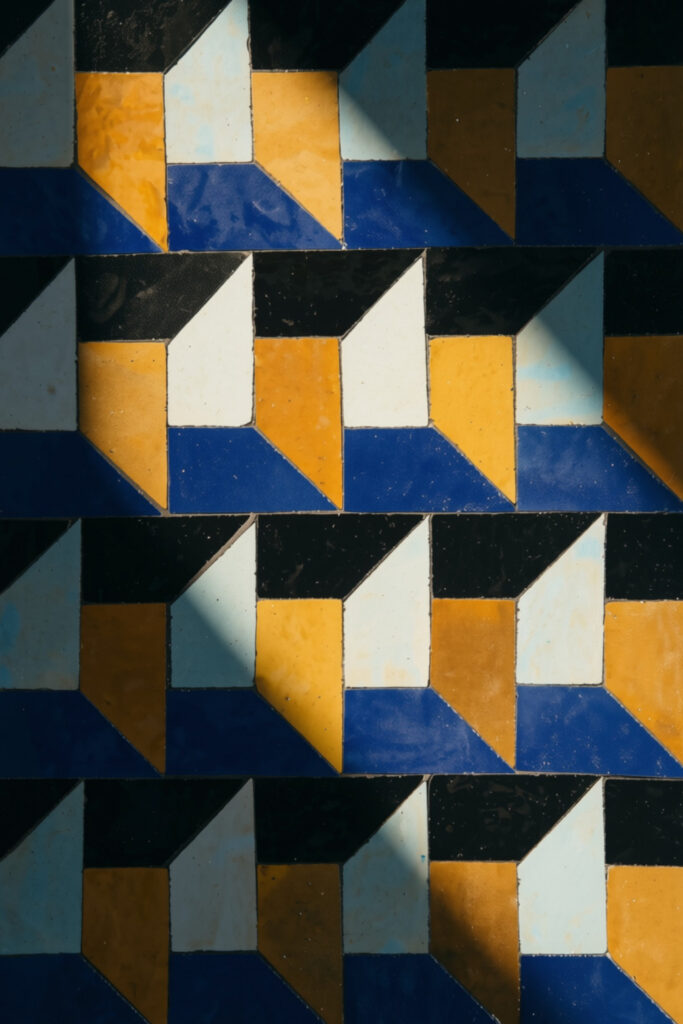 Ateliers Zelij Zellige Zelige TRC10 geometric tiles carreaux collage moisaic