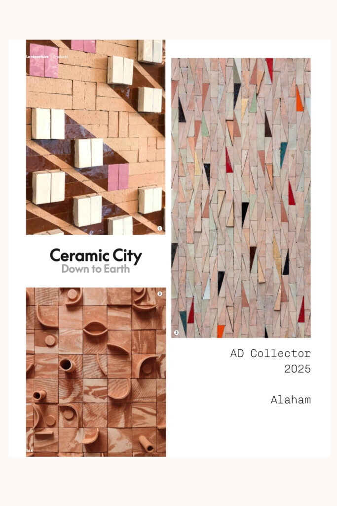 ceramic city AD collector Alaham creative collection zelige zellige ateliers zelij contemporain art interior design