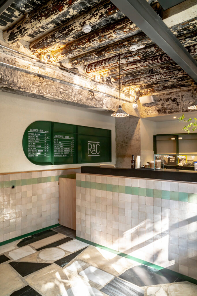 Zellige Shangai coffee shop cafe terrace cafeteria Ateliers Zelij zellige zelige restaurant